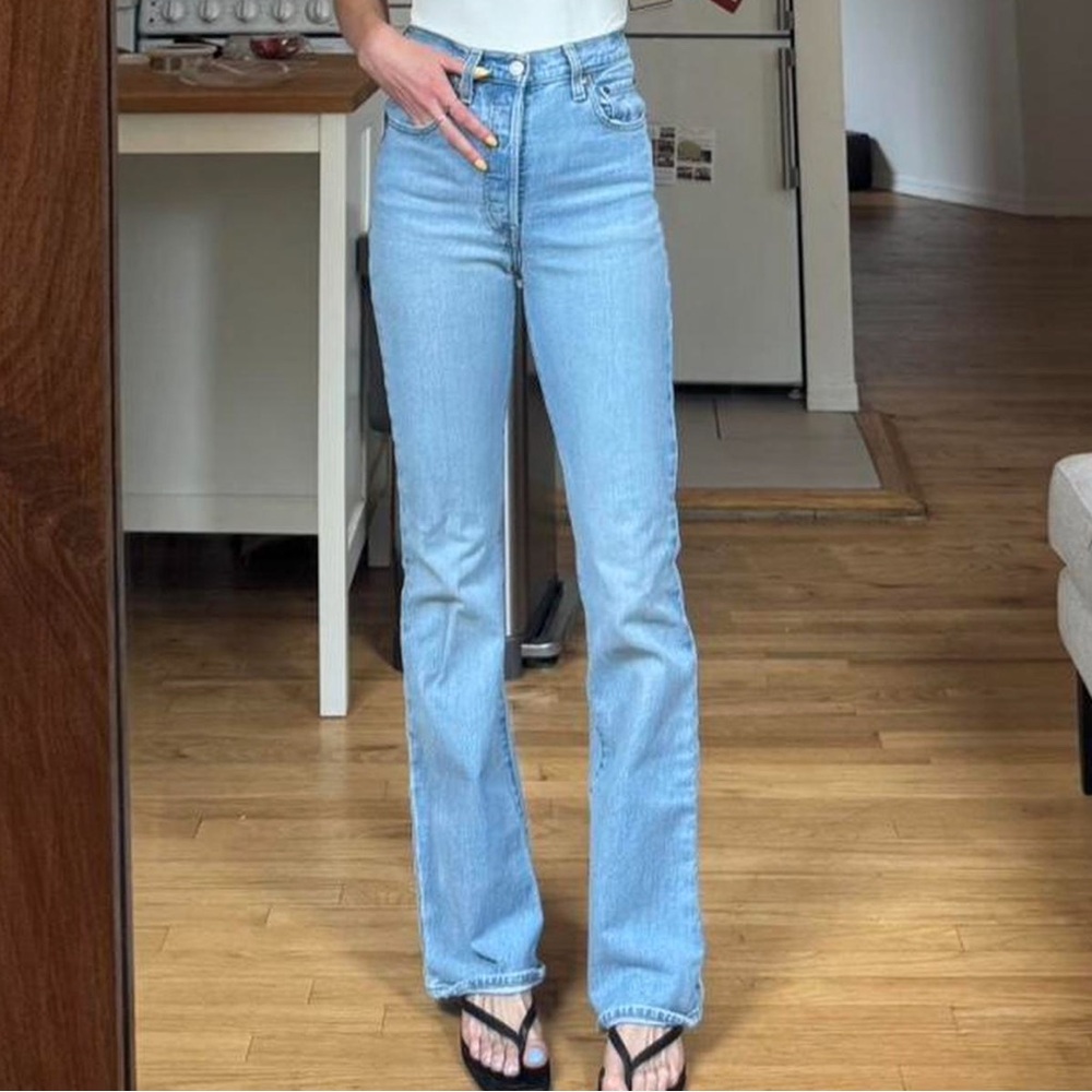 Levi’s rib cage boot cut jeans